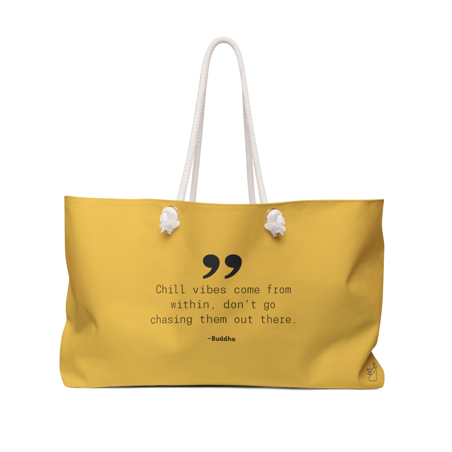 Buddha Quote Weekender Picnic Tote Bag