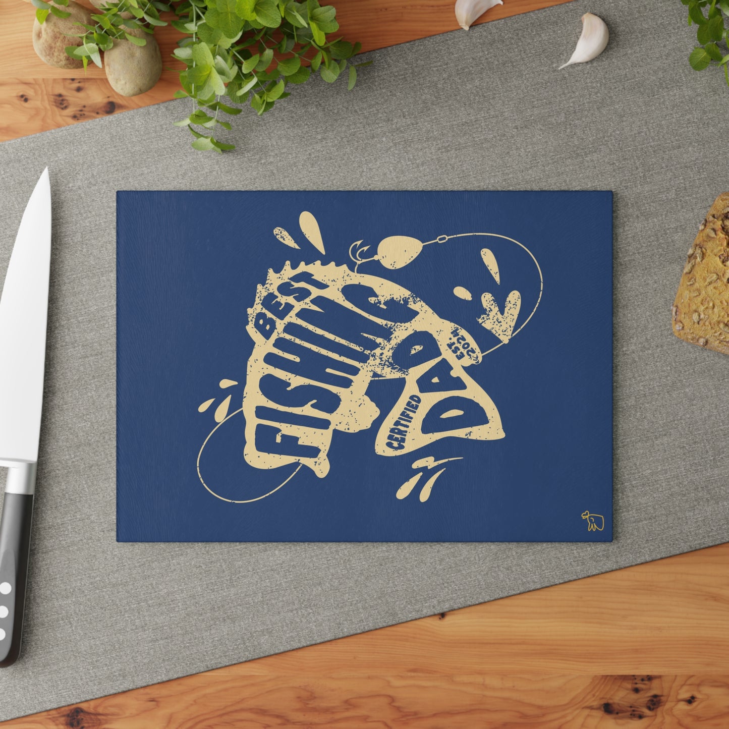 Fisherman Daddy's Glass Chopping Board