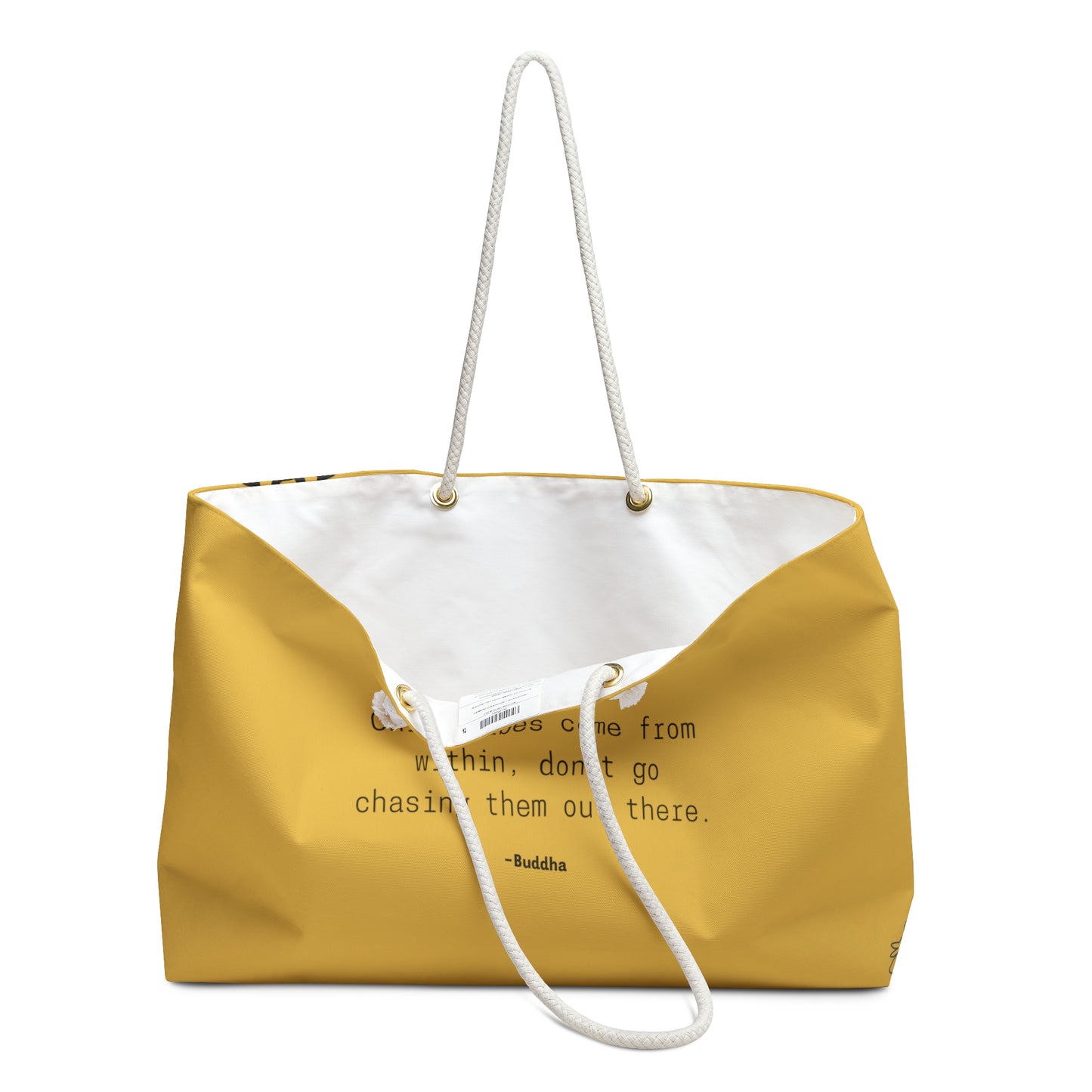 Buddha Quote Weekender Picnic Tote Bag