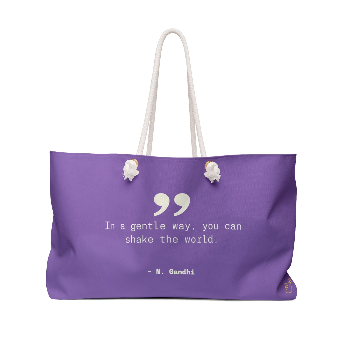 Gandhi Quote Weekender Picnic Tote Bag