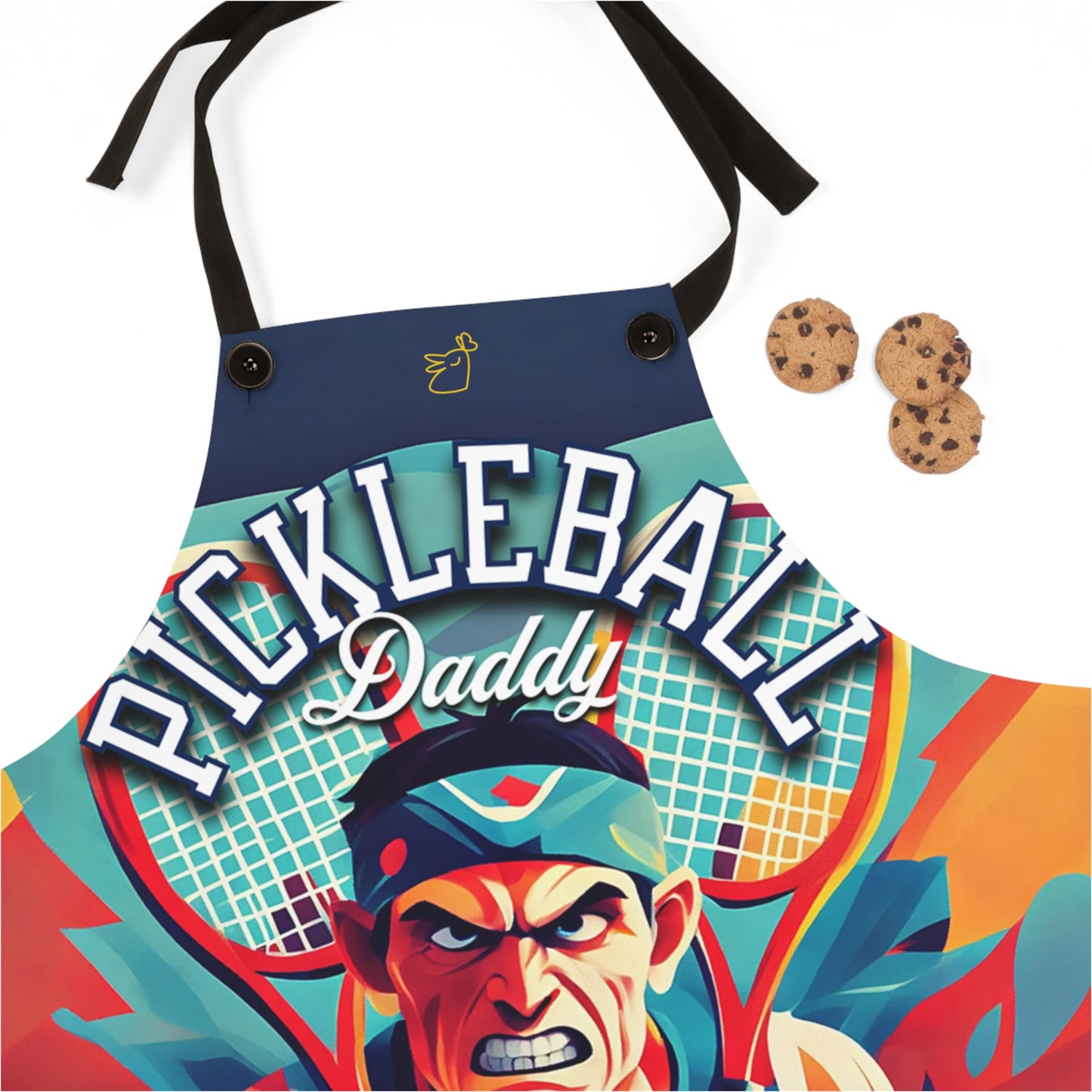 Pickleball Dad Apron - Fun Print & Gift for Dads!