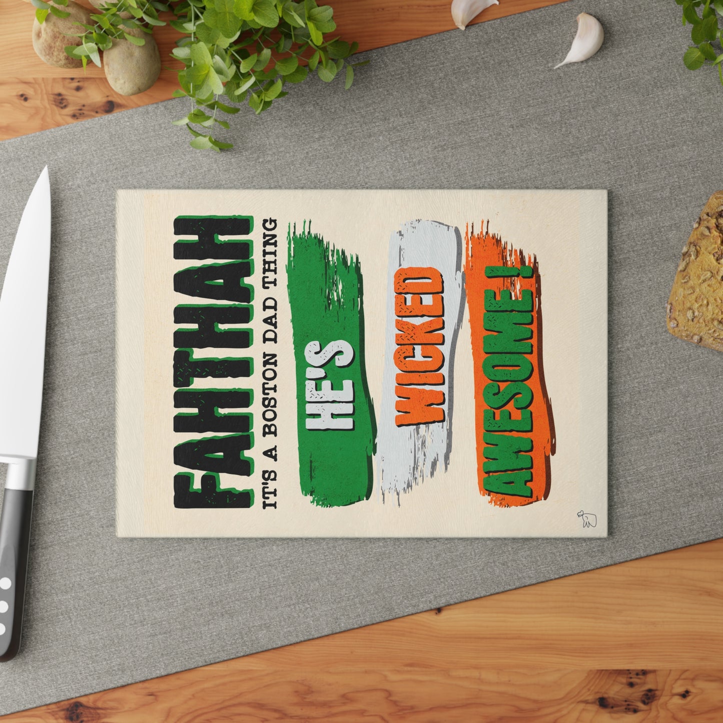 Irish Daddy's Glass Chopping Board