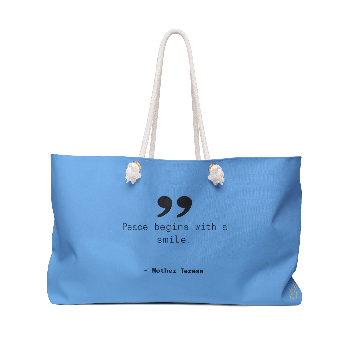 Mother Teresa Quote Weekender Picnic Tote Bag