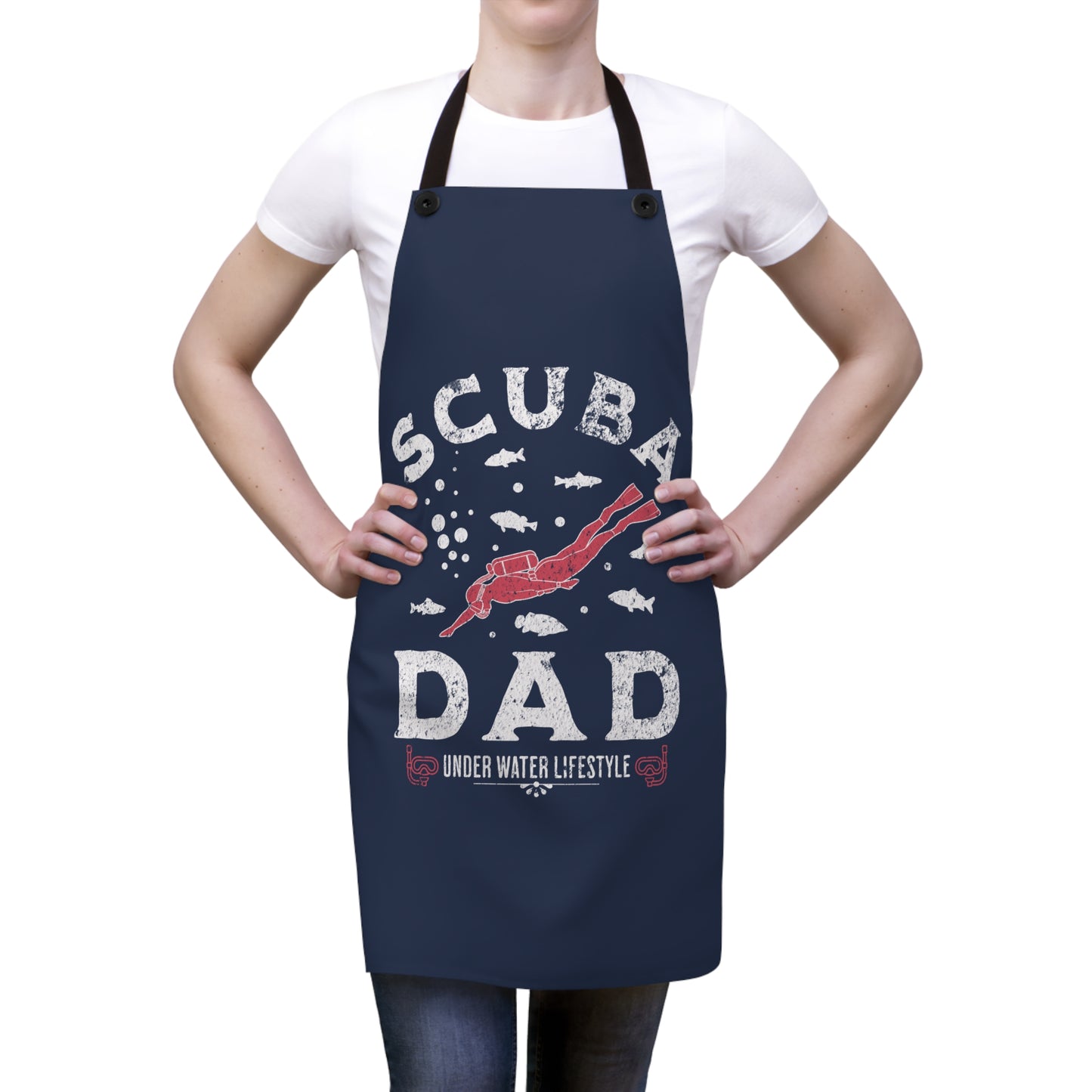 Scuba Diver Dads Apron