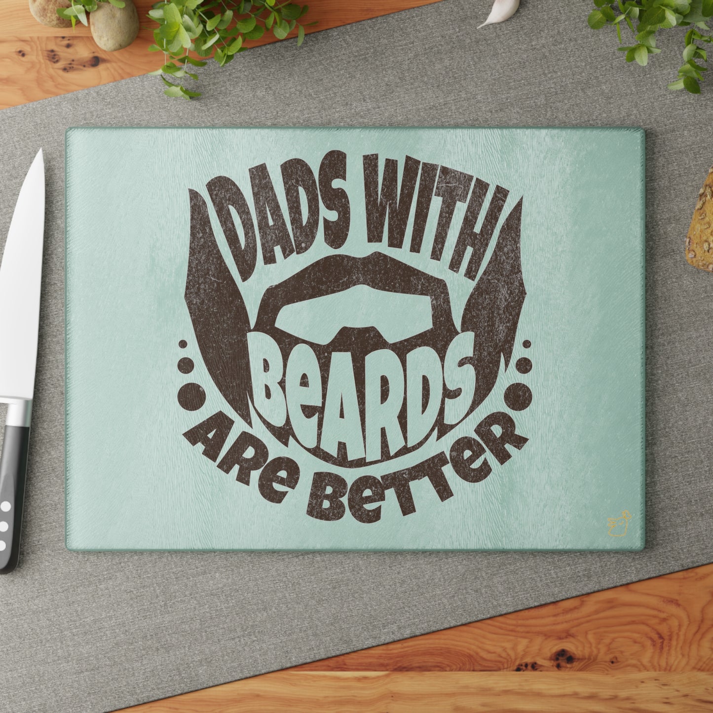 Beard Daddy's Glass Chopping Board