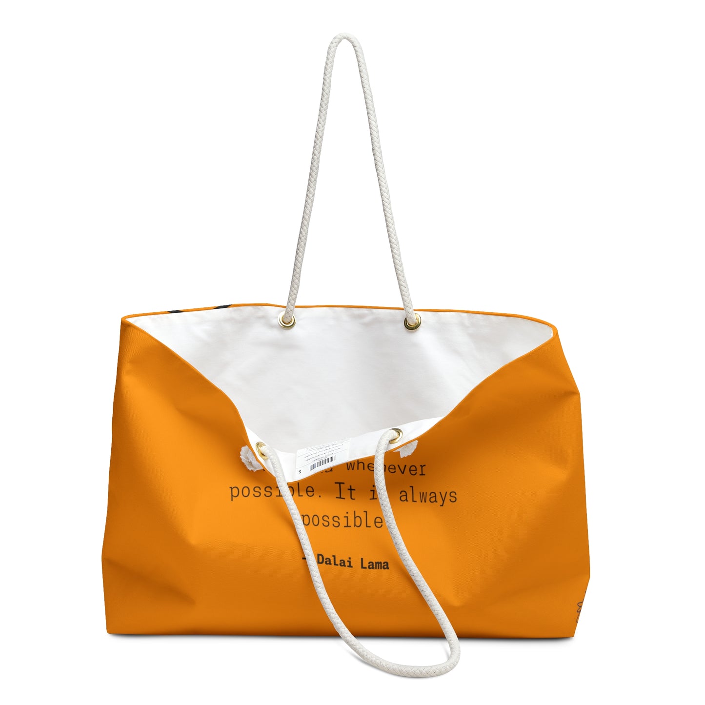 Dalai Lama Quote Weekender Picnic Tote Bag