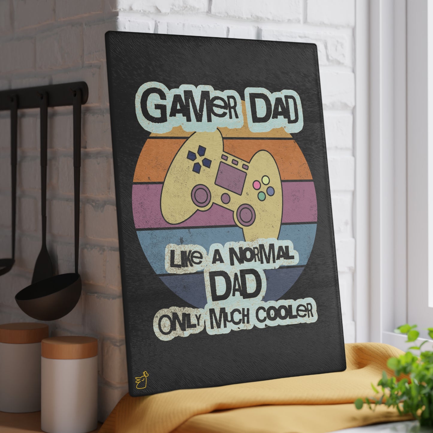 Gamer Daddy's Glass Chopping Board