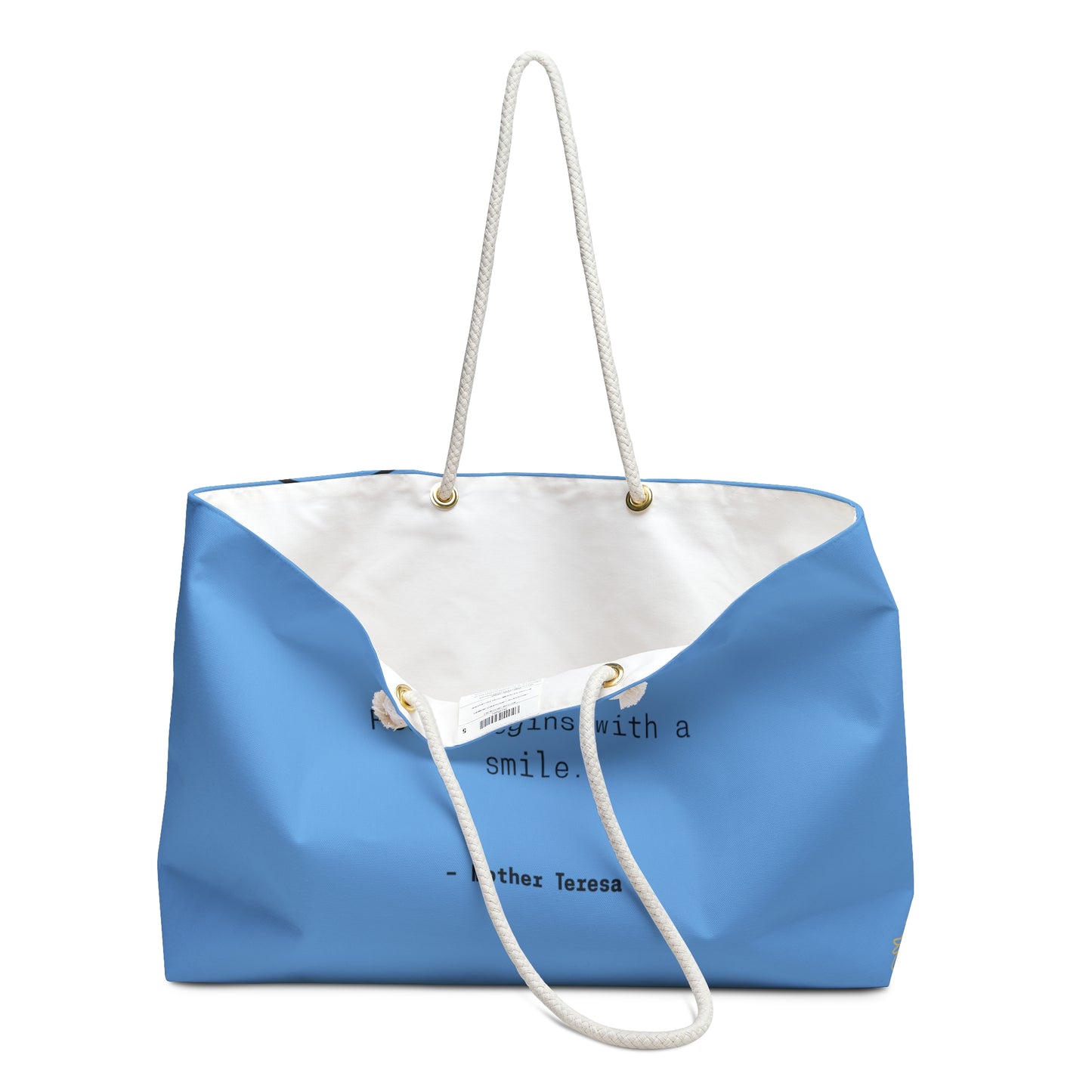 Mother Teresa Quote Weekender Picnic Tote Bag