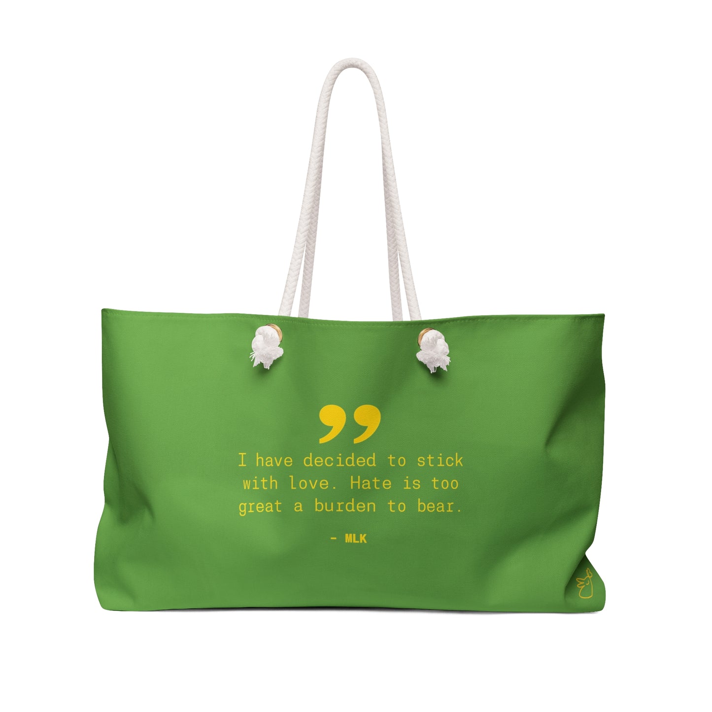 Martin Luther King Jr MLK Quote Weekender Picnic Tote Bag