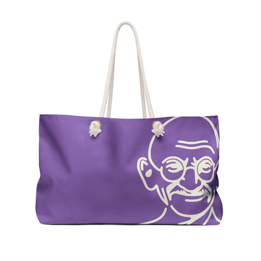 Gandhi Quote Weekender Picnic Tote Bag