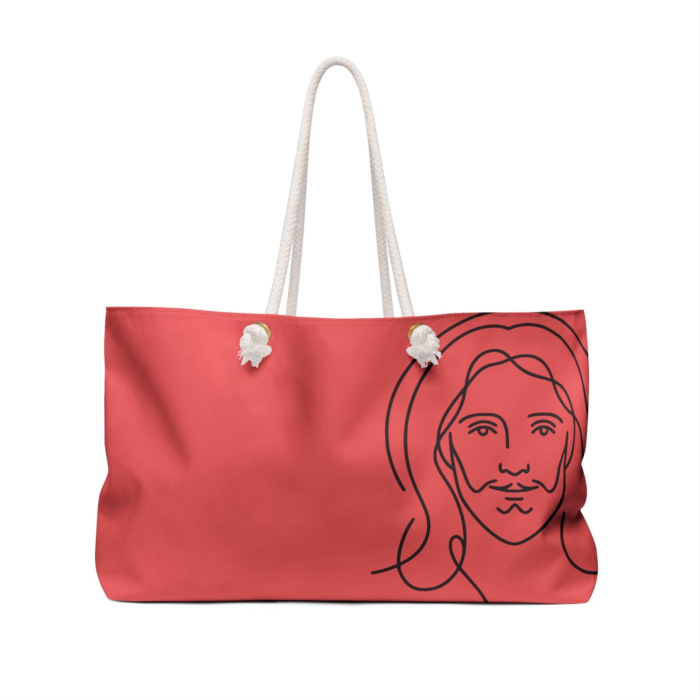 Jesus Quote Weekender Picnic Tote Bag