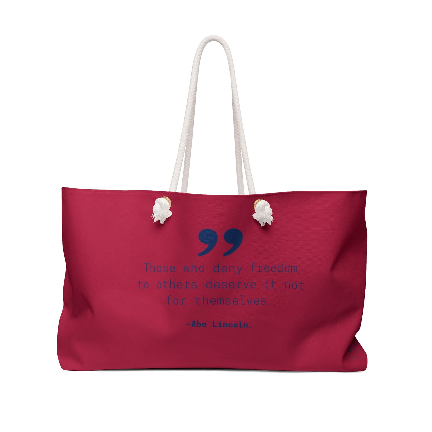 Abe Lincoln Weekender Picnic Tote Bag