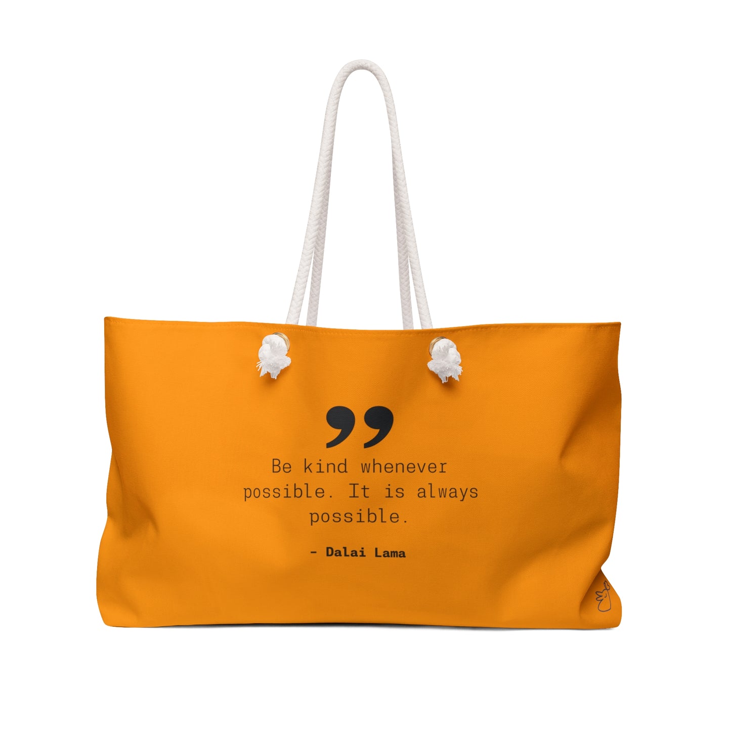 Dalai Lama Quote Weekender Picnic Tote Bag